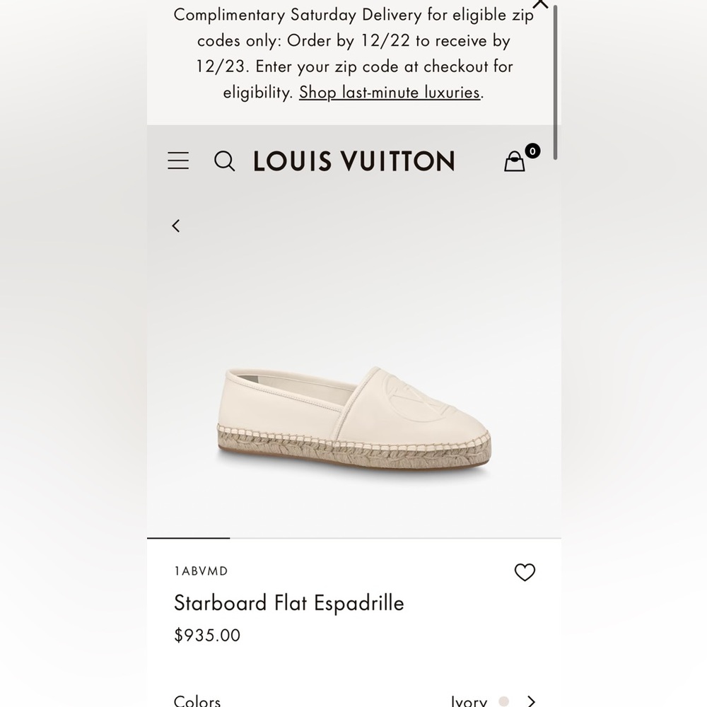 Louis Vuitton Starboard Flat Espadrille